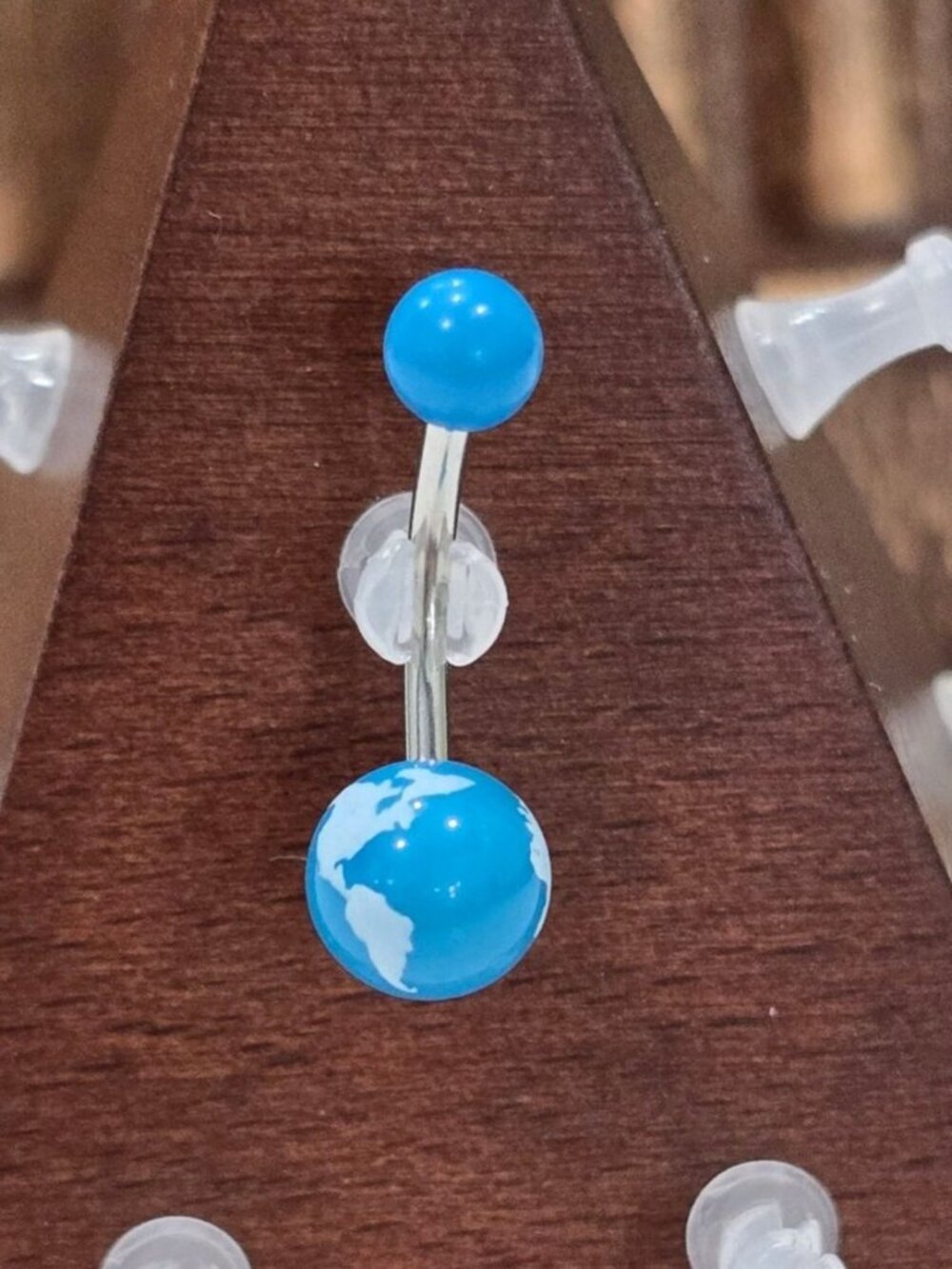Painful Pleasures Globe Earth Navel Ring Piercing Jewel Gothic Alt Festival 14G
